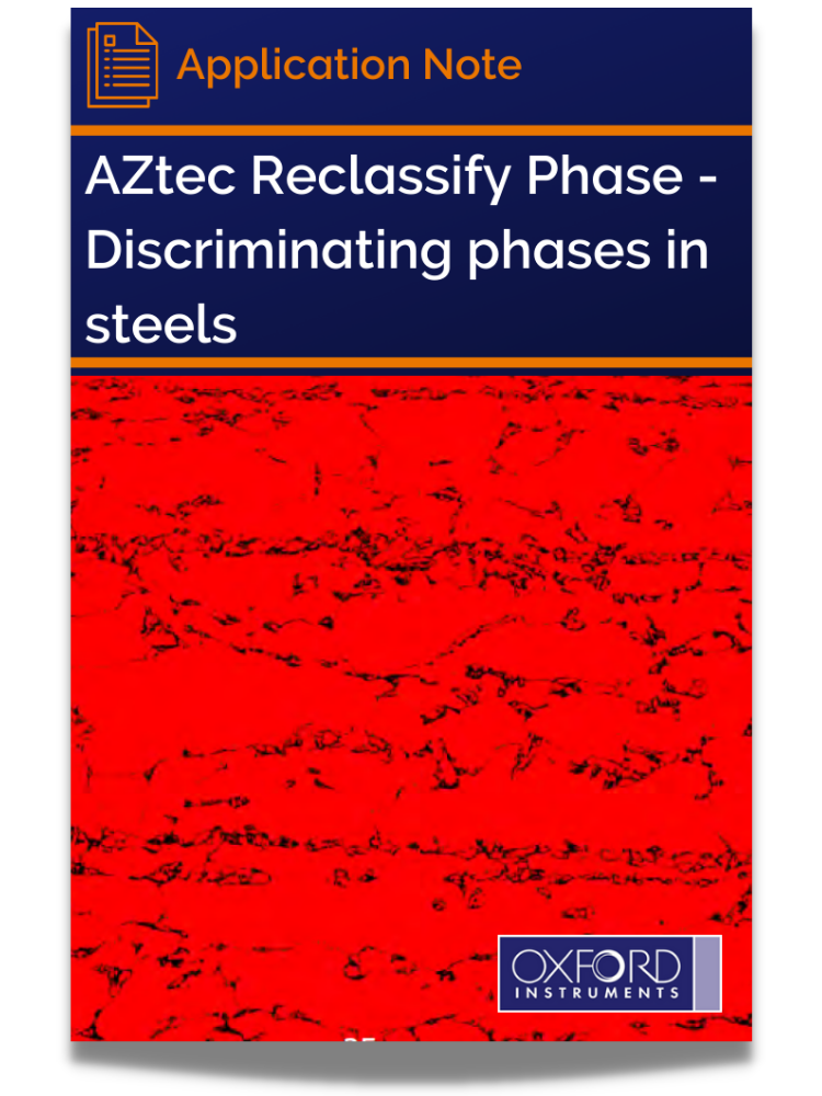 AZtec Reclassify Phase - Discriminating phases in steels