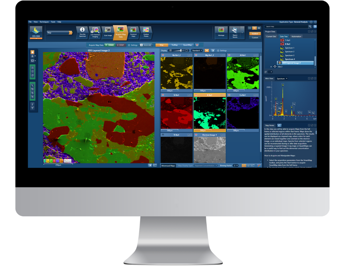 Oxford Instruments NanoAnalysis software, AZtecLive