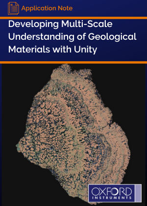 multiscale understanding of geological materials with Unity app note cover