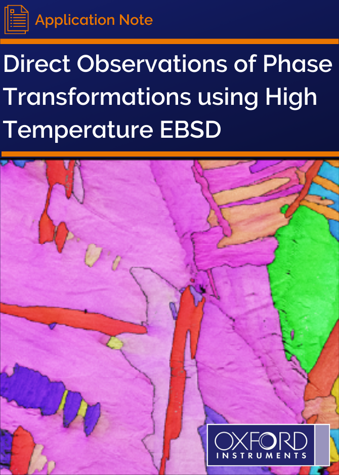 Direct Observations of Phase Transformations using High Temperature EBSD