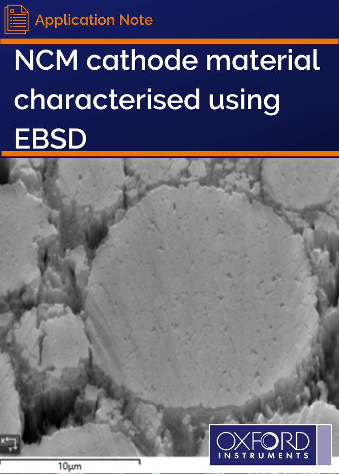 NCM Cathode Material Characterised using EBSD 