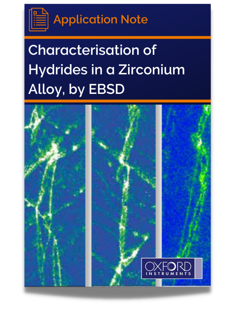 Characterisation of Hydrides in a Zirconium Alloy, by EBSD