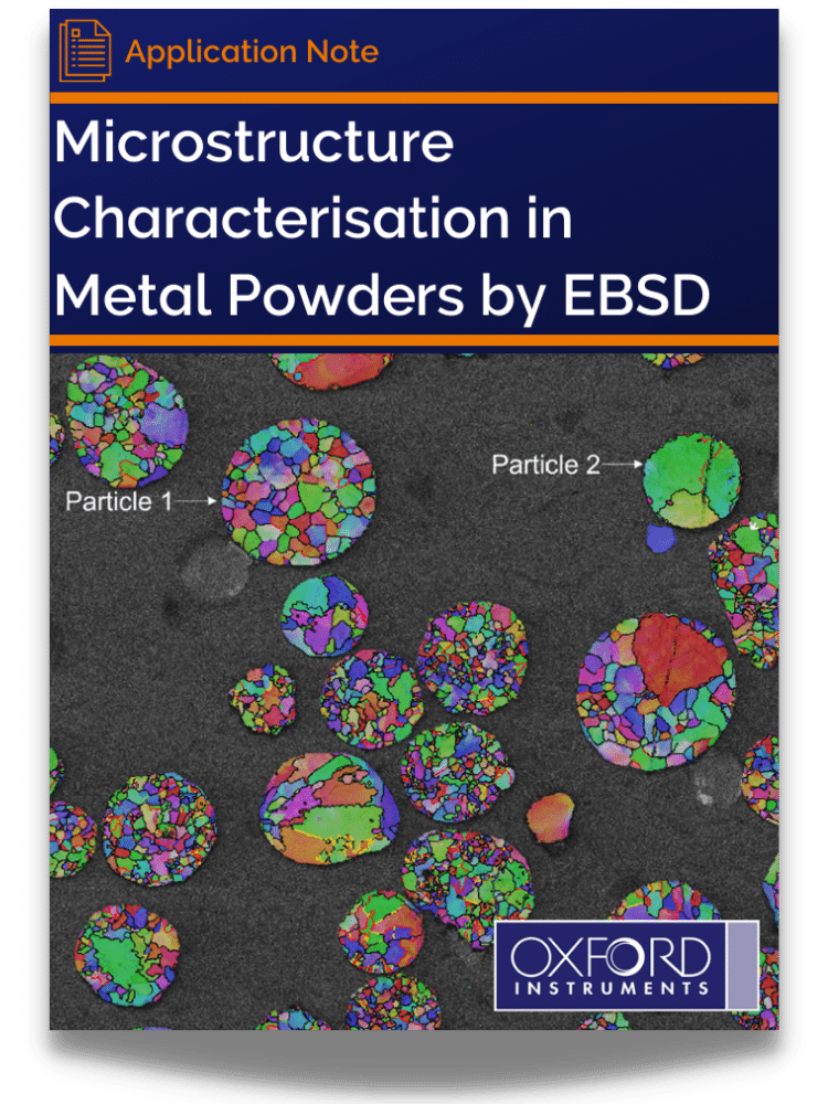 Microstructure characterisation in metal powders by EBSD app note
