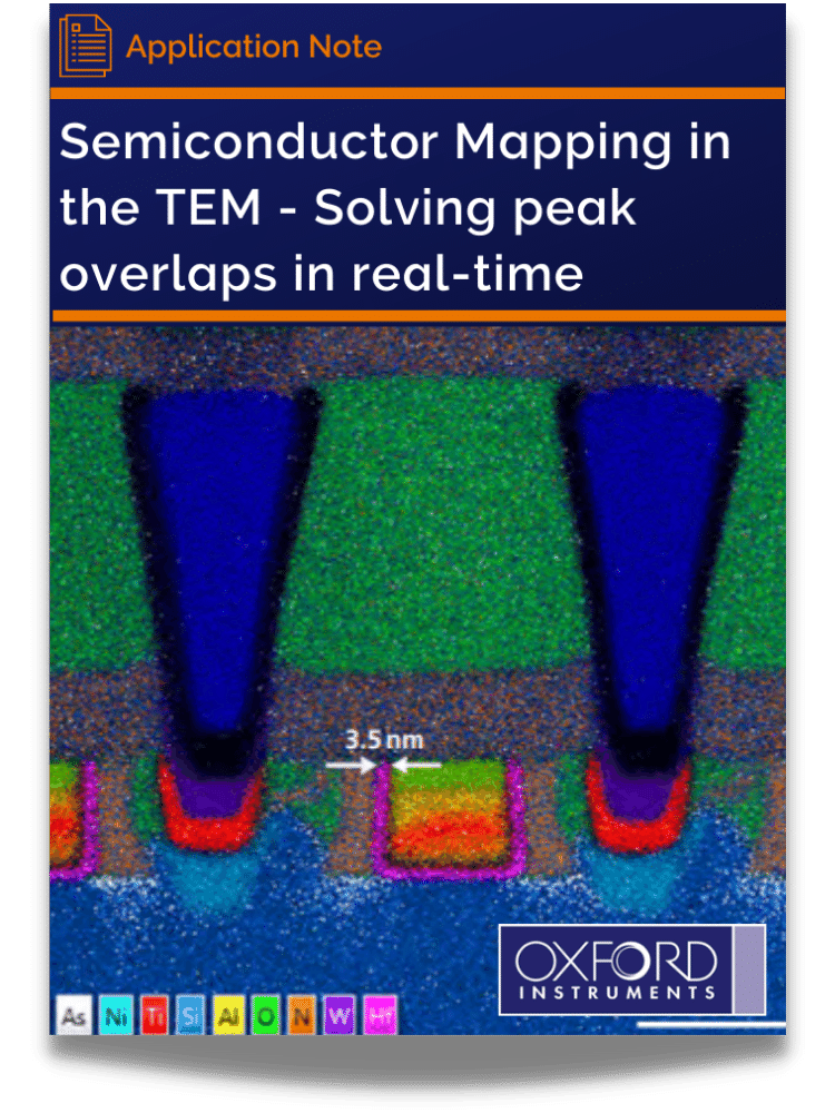 Semiconductor Mapping in the TEM - Solving peak overlaps in real-time