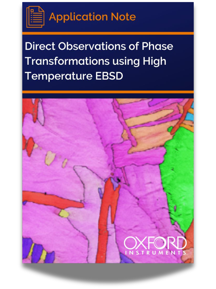Direct Observations of Phase Transformations using High Temperature EBSD