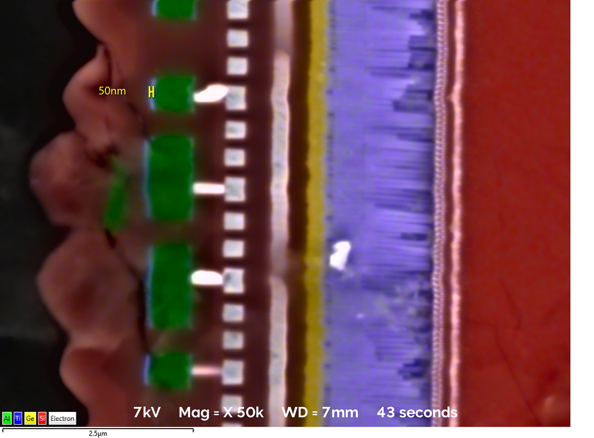 Memory device cross-section