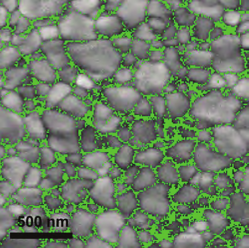 Fig. 6. NiCo thickness map